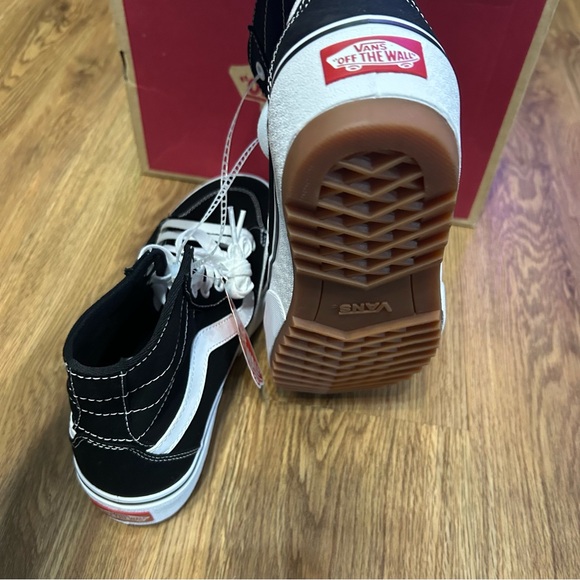 VANS filmore tapered black platform lace up shoes sneakers women’s 7.5 new - Picture 5 of 7